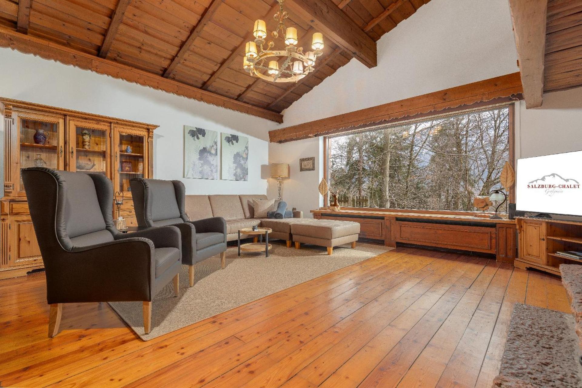 Luxus Ferienhaus Salzburg Chalet Mit Pool, Sauna, Whirlpool, Kamin Grossgmain Luaran gambar